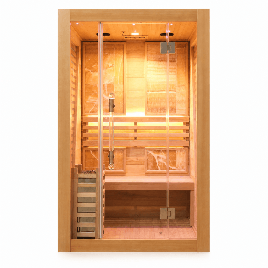 2 Person Elegant Traditional Sauna With Bluetooth
