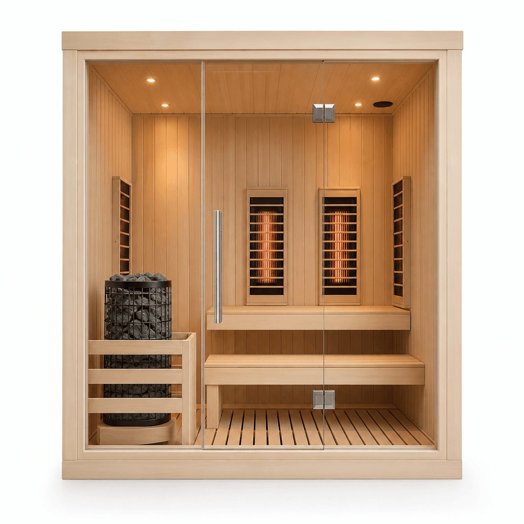 2 Person Hybrid Sauna (Traditional & Infrared)