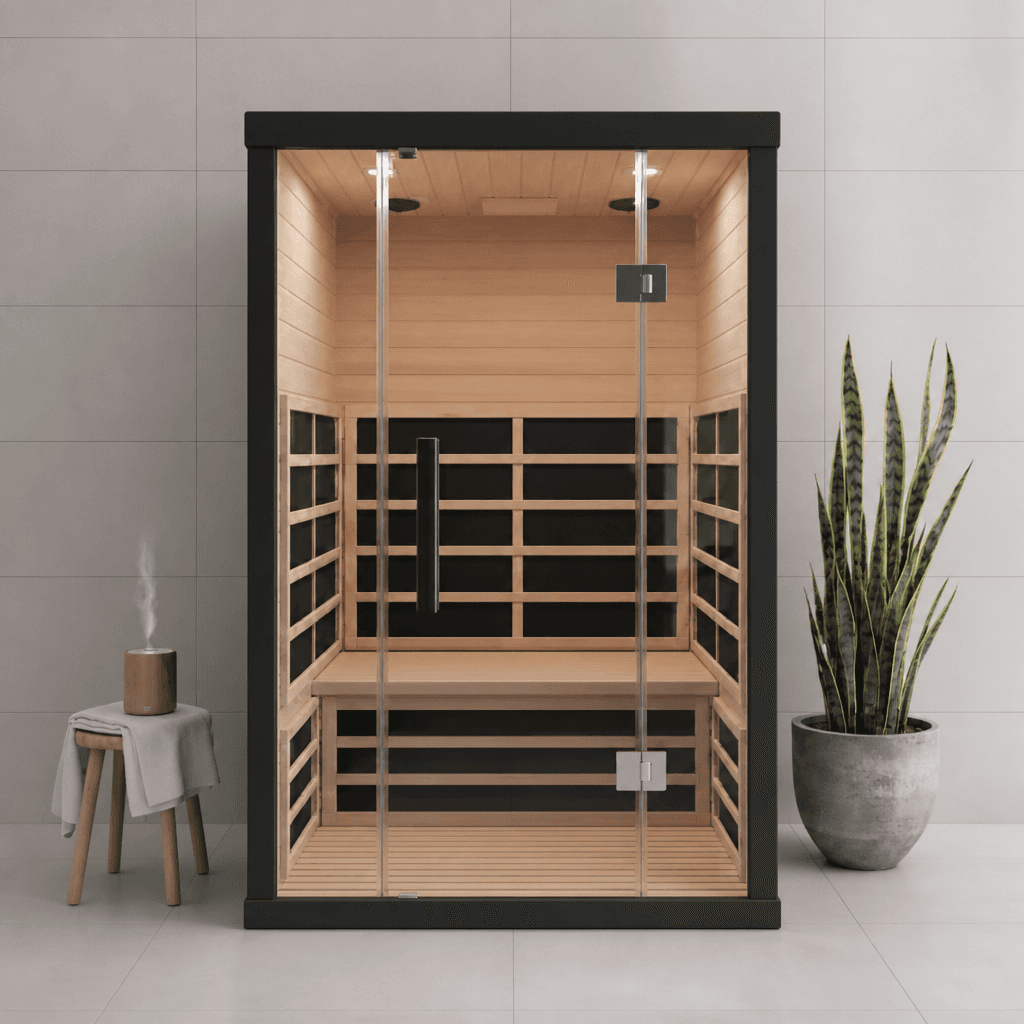 2 Person Indoor Infrared Sauna (Black)