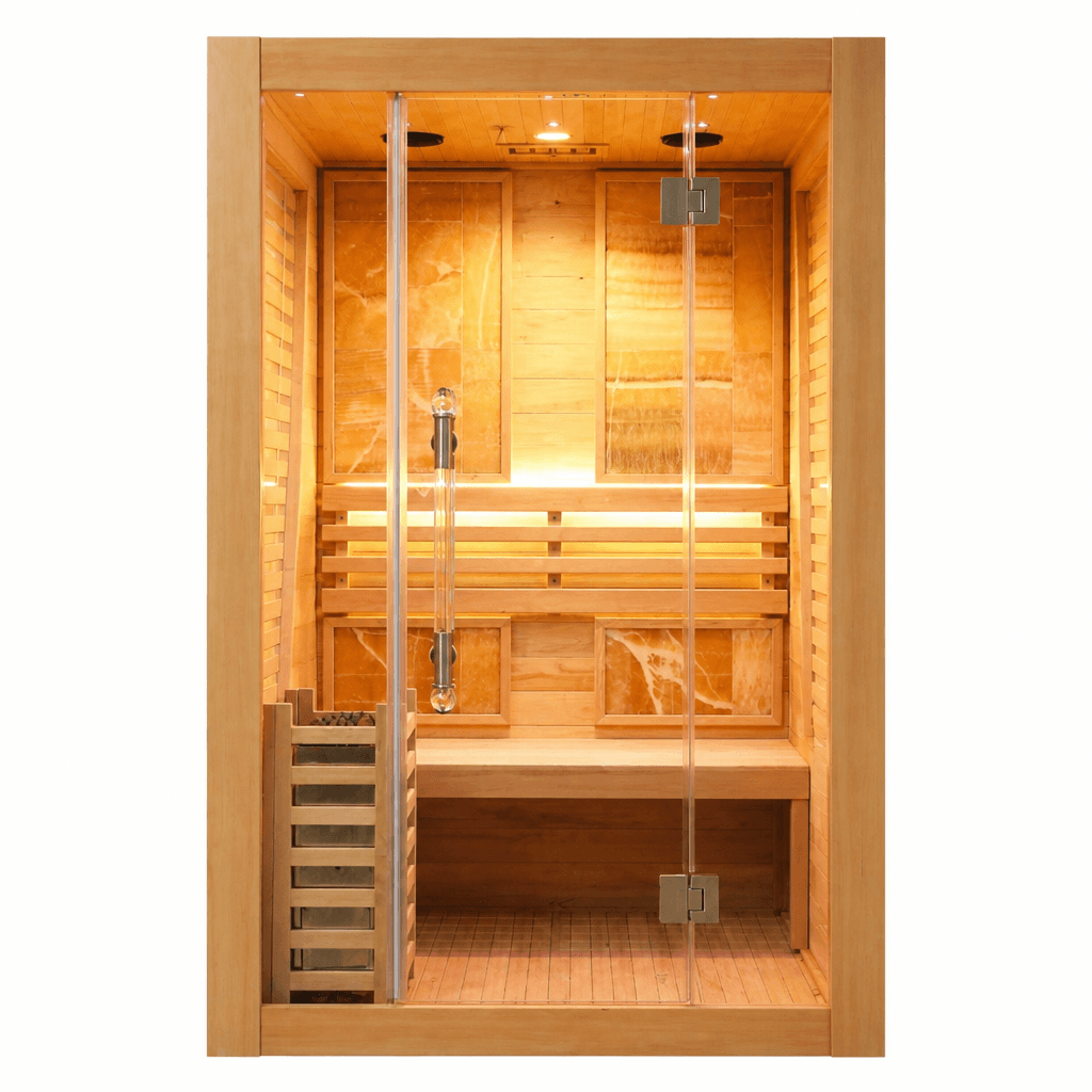 3 Person Elegant Traditional Sauna With Bluetooth