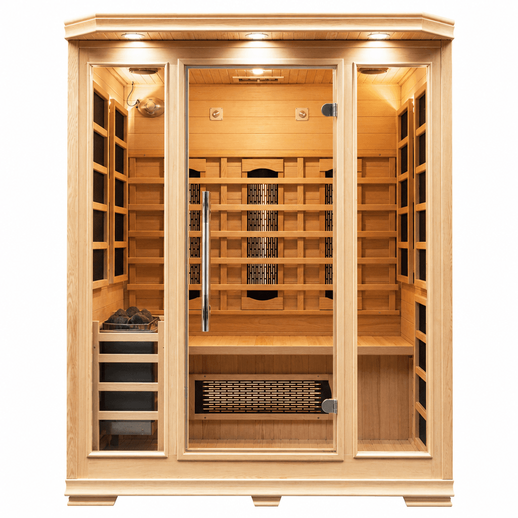 3 Person Hybrid Sauna (Traditional & Infrared)