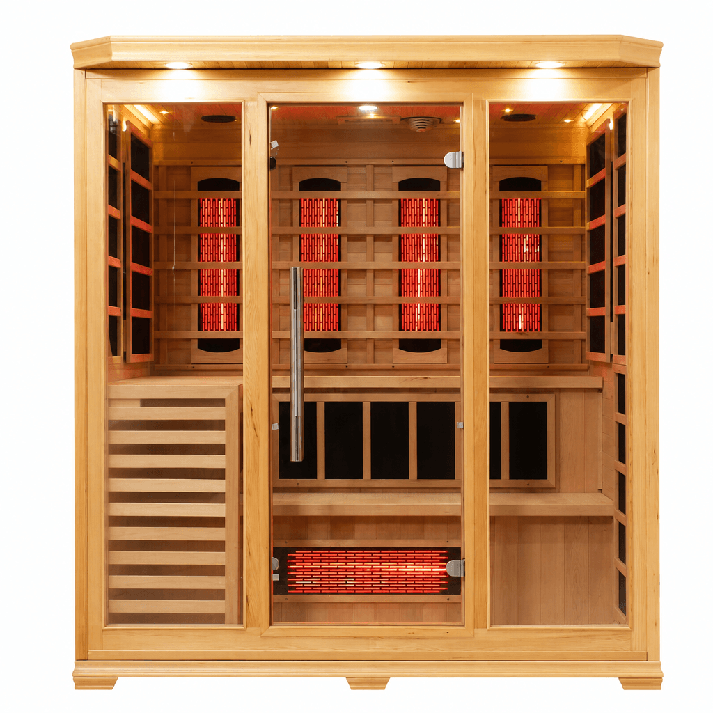 Solara 4-5 Person Full Spectrum Infrared Bench Sauna